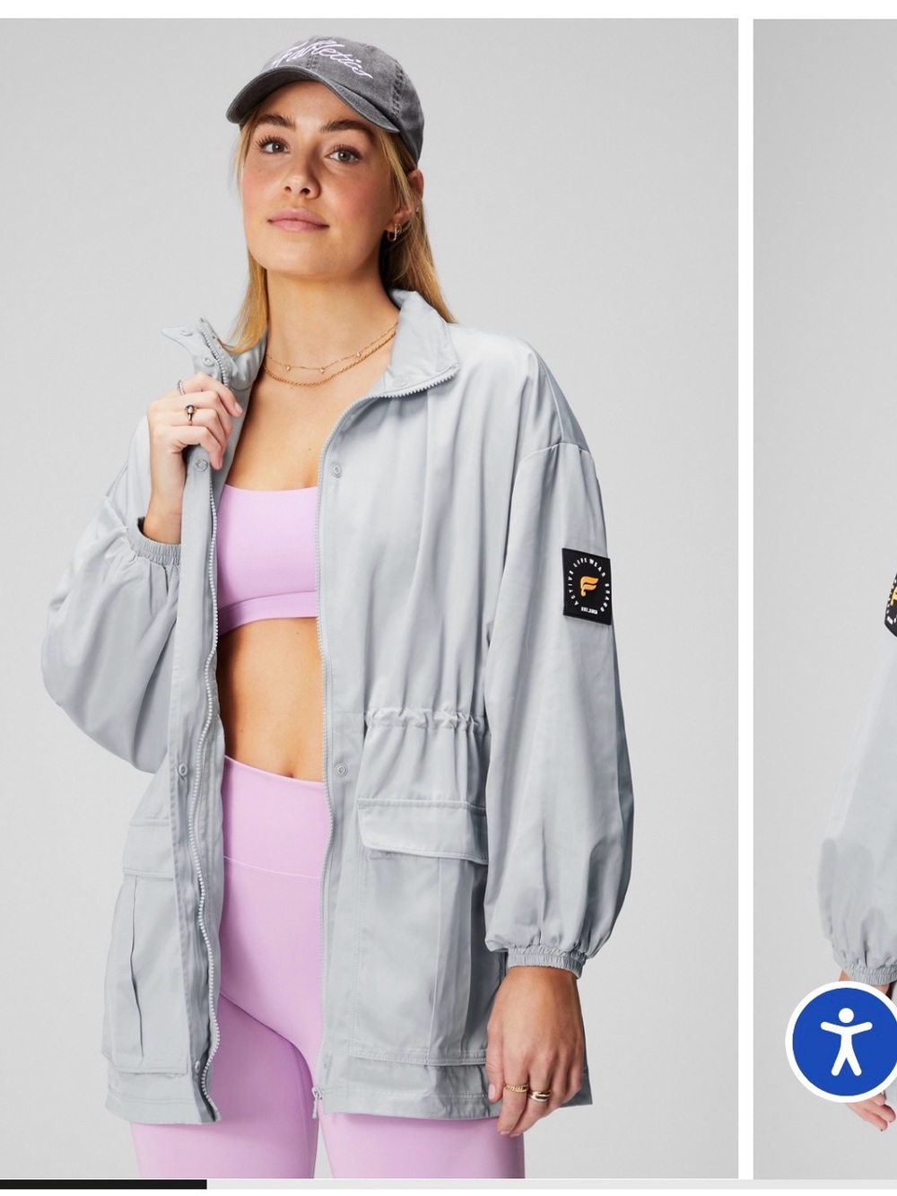 Light Gray Women's utility parka NWT